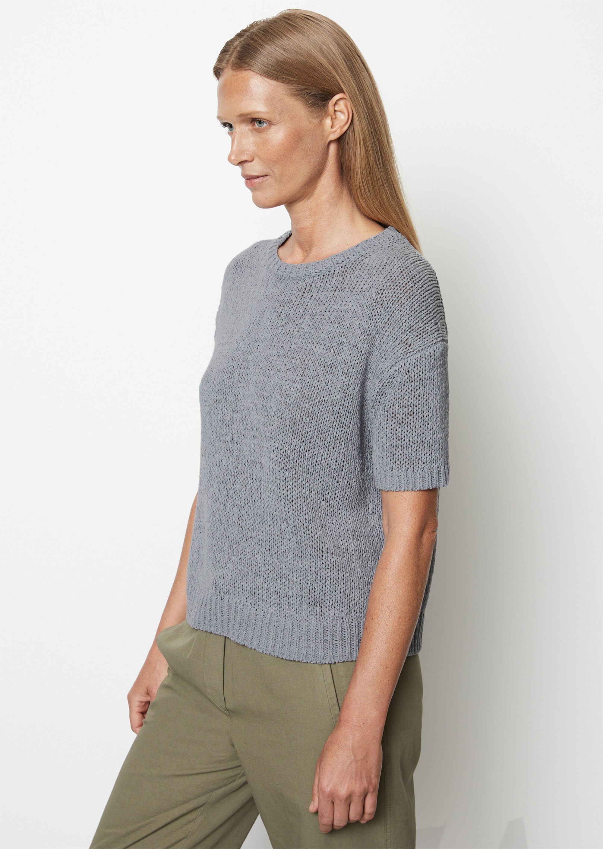 Kurzarm-Pullover looseaus Organic Cotton-Mix