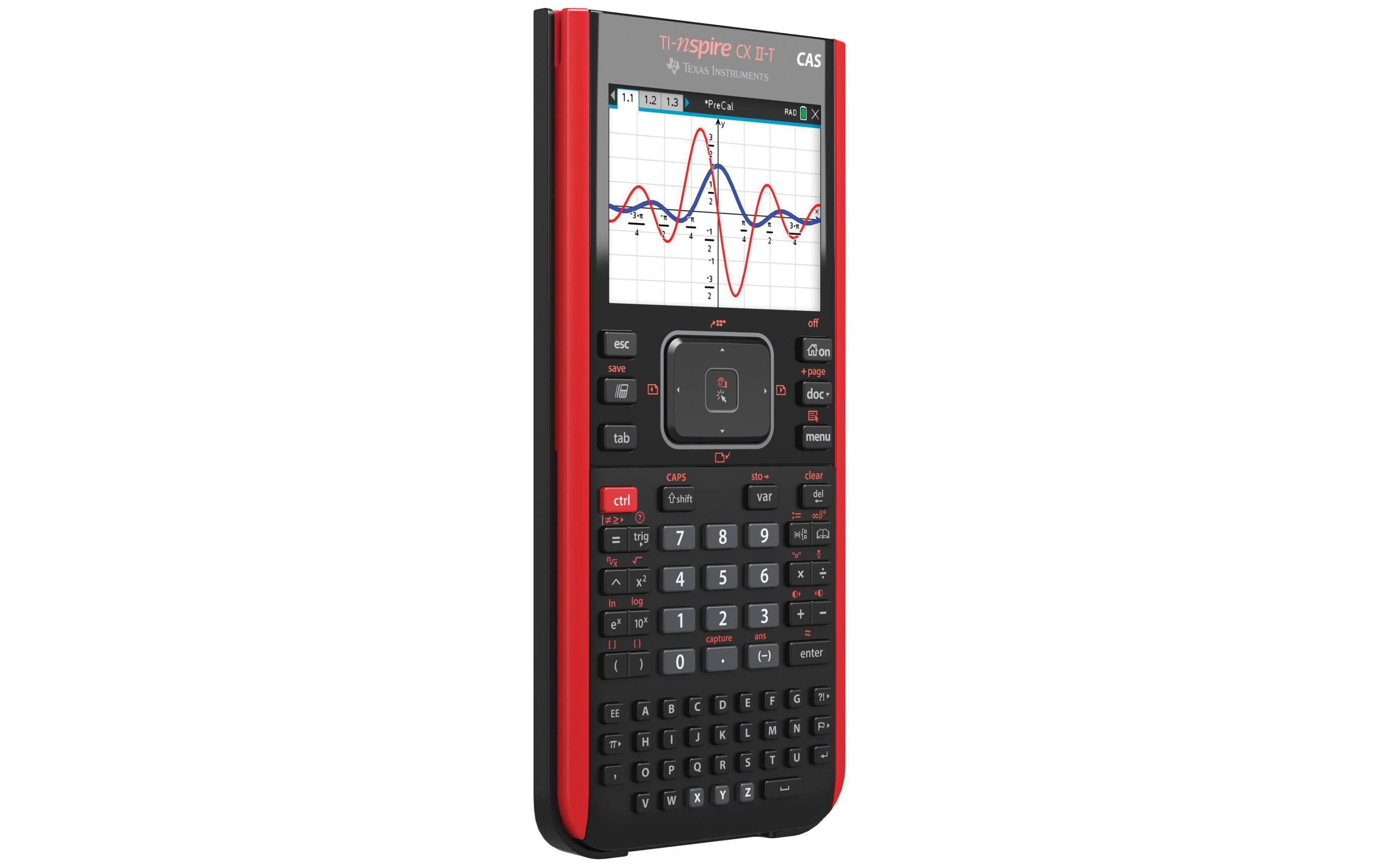 Taschenrechner Nspire CX CAS II-GIE 3 Sprachen<br>Vertraute Funktionen und schnelle Interaktivität