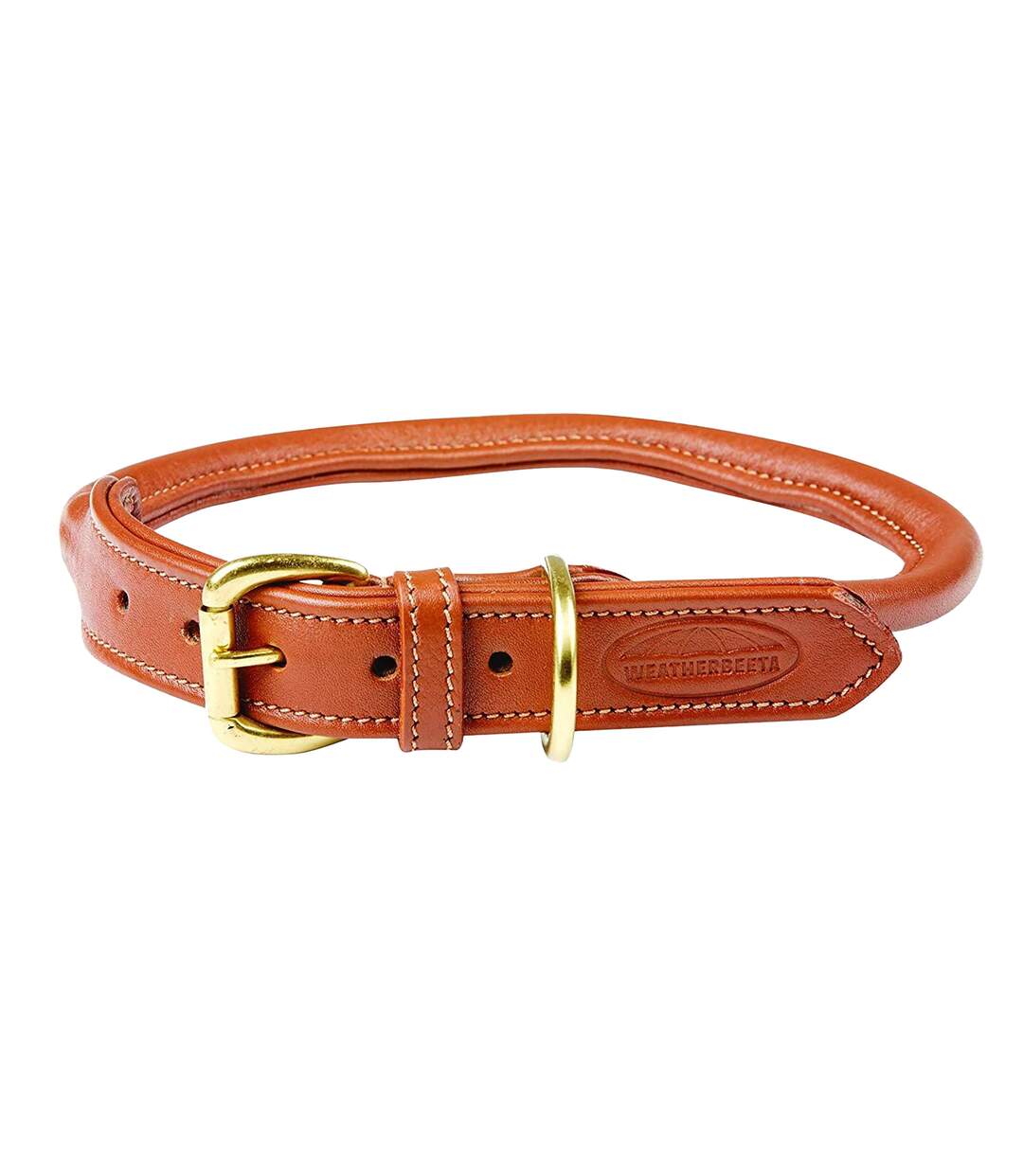 Weatherbeeta - Collier cuir - Chien (Marron clair) (XL) - UTWB1256