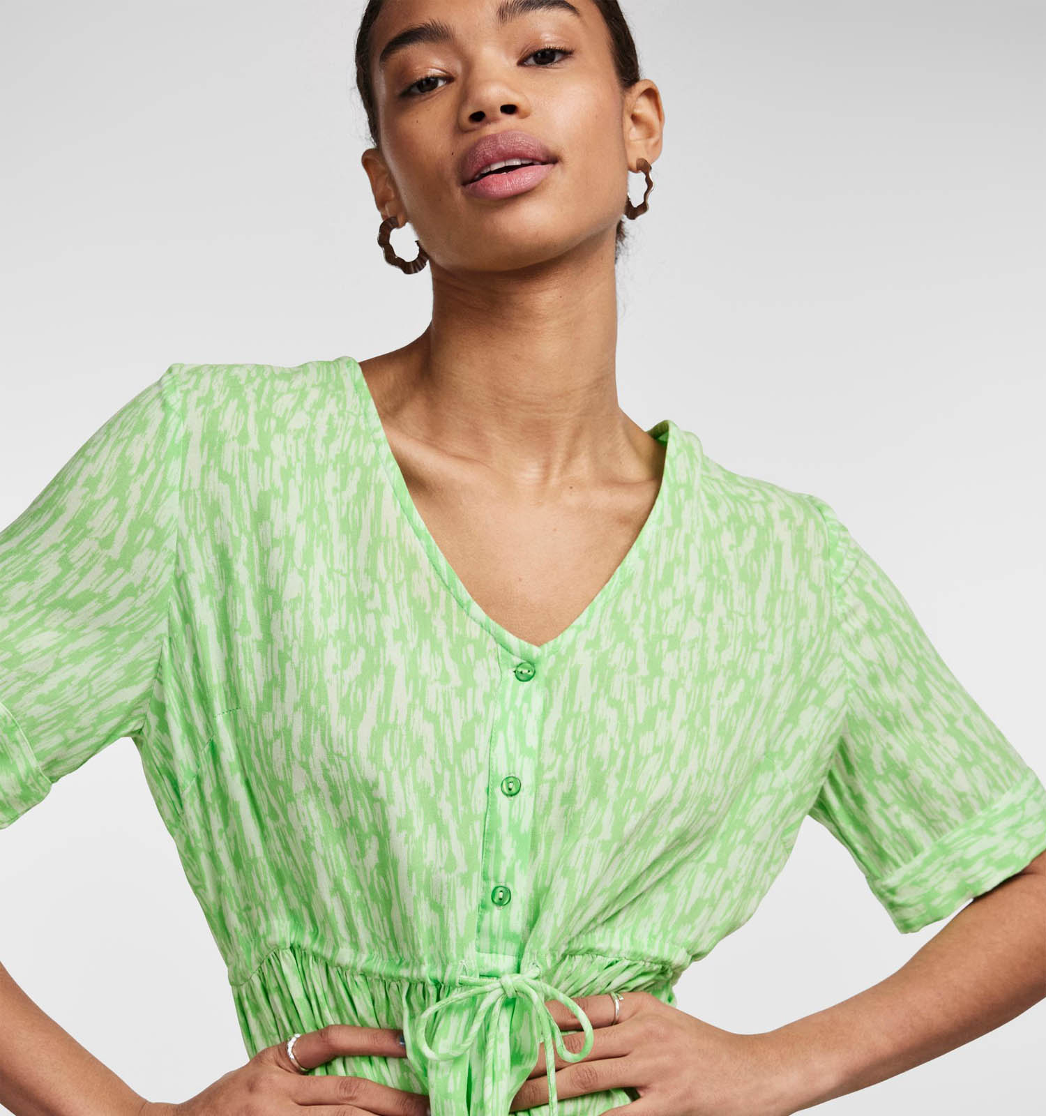 Midi jurk groen