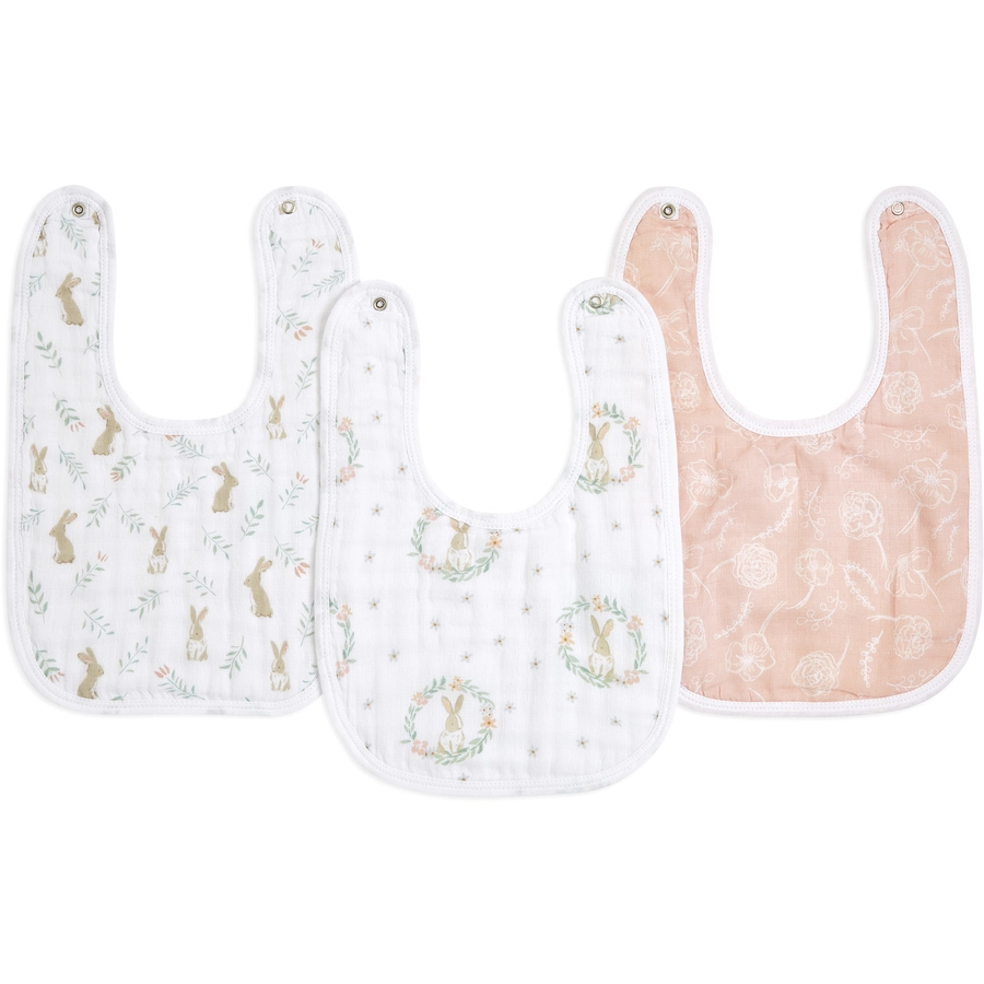 aden+anais™ Musselinlätzchen Blushing Bunnies 3er-Pack