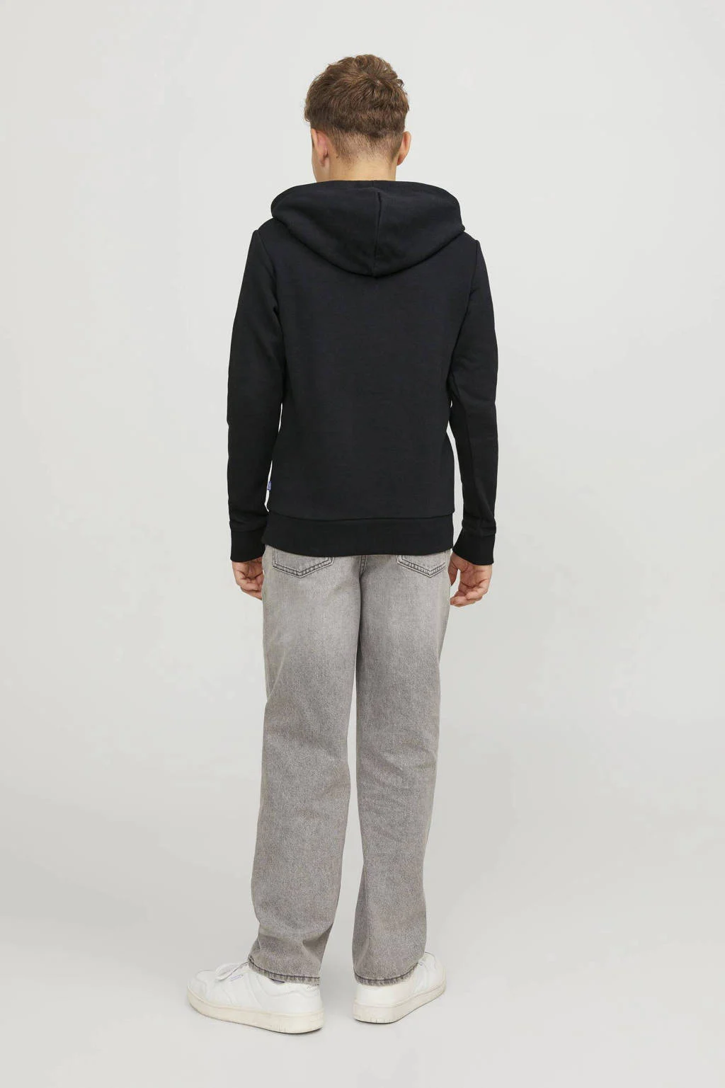 JACK & JONES hoodie JJECORP met logo zwart