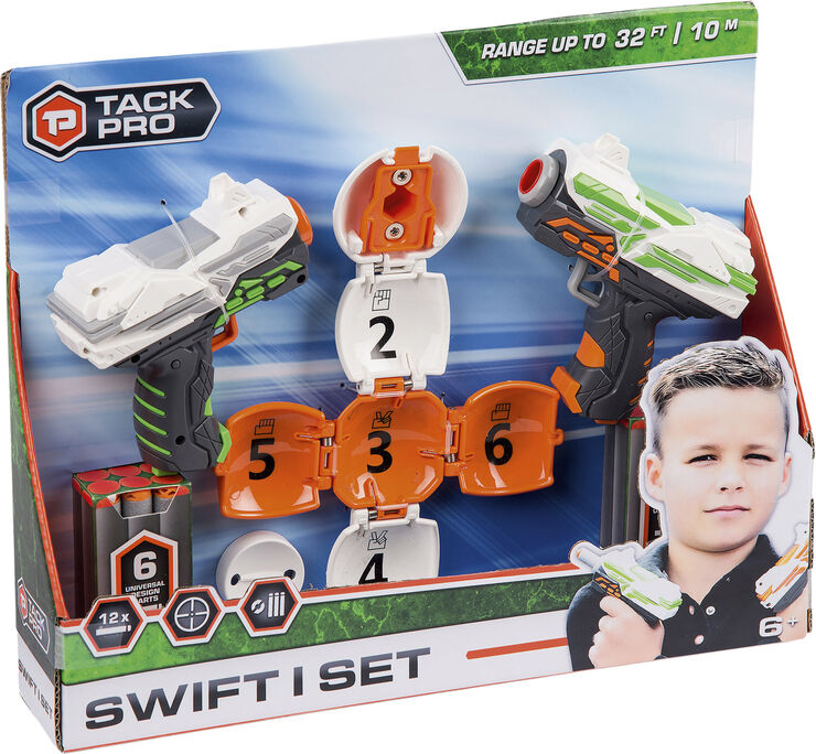 Tack Pro SWIFT SÆTm2 GUN-PILE-MÅL Hvid & multi
