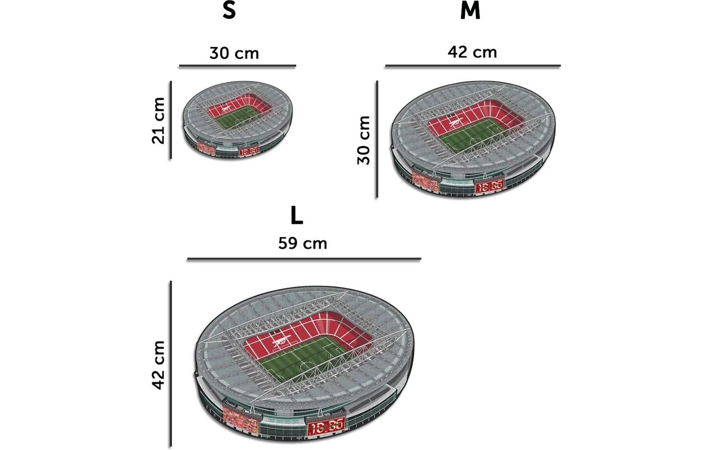 Arsenal FC – Emirates StadiumOffiziell lizenziertes Holzpuzzle, Grösse M