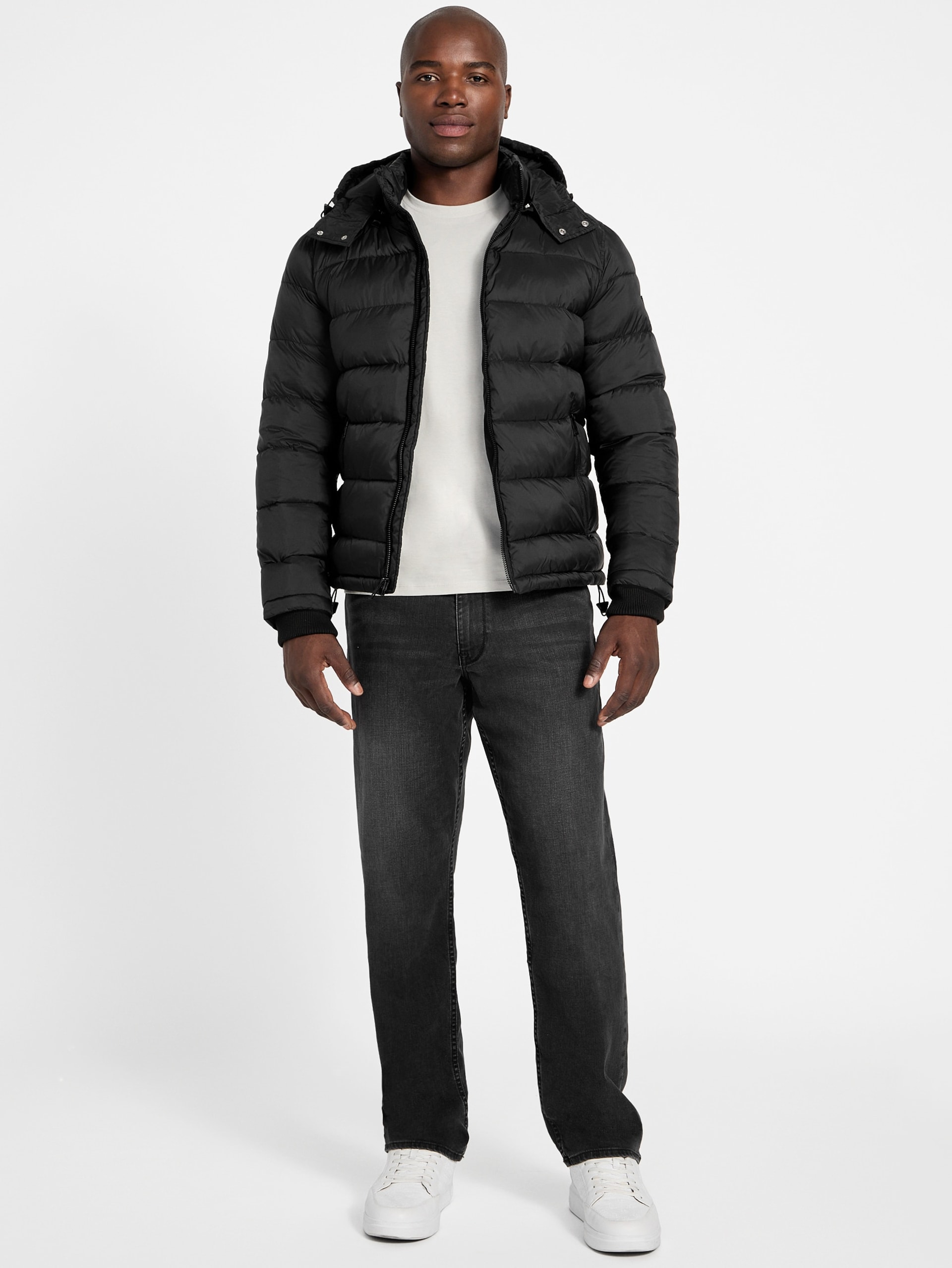 Jaqueta puffer de nylon fosco Glacier