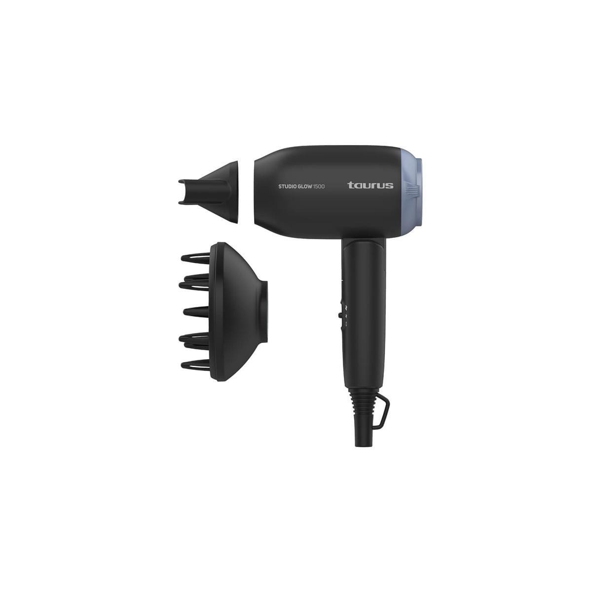 Taurus Hårføner 1400W Studio Glow 1500 Svart