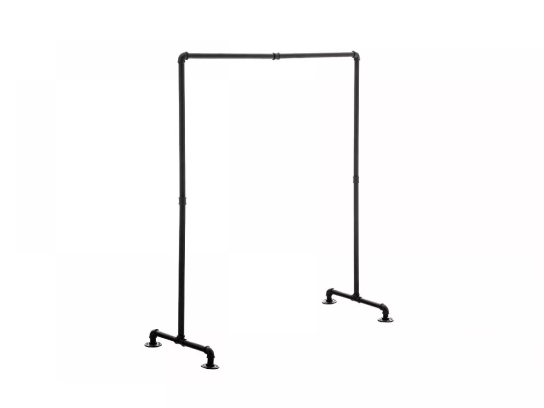 Portant à vêtement - Métal - 120 cm - Noir - Jersey