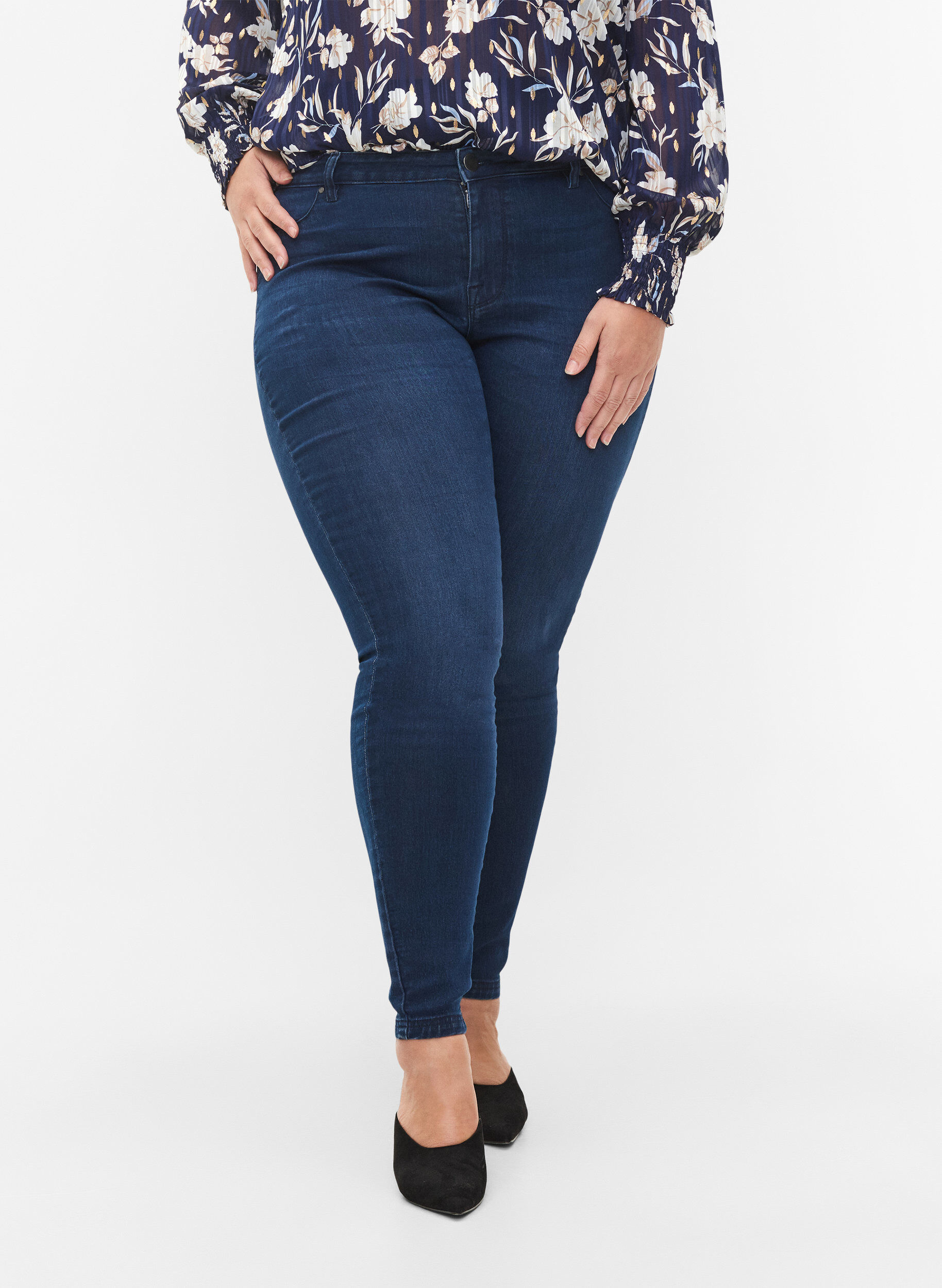 Jeggings i bomuldsblanding