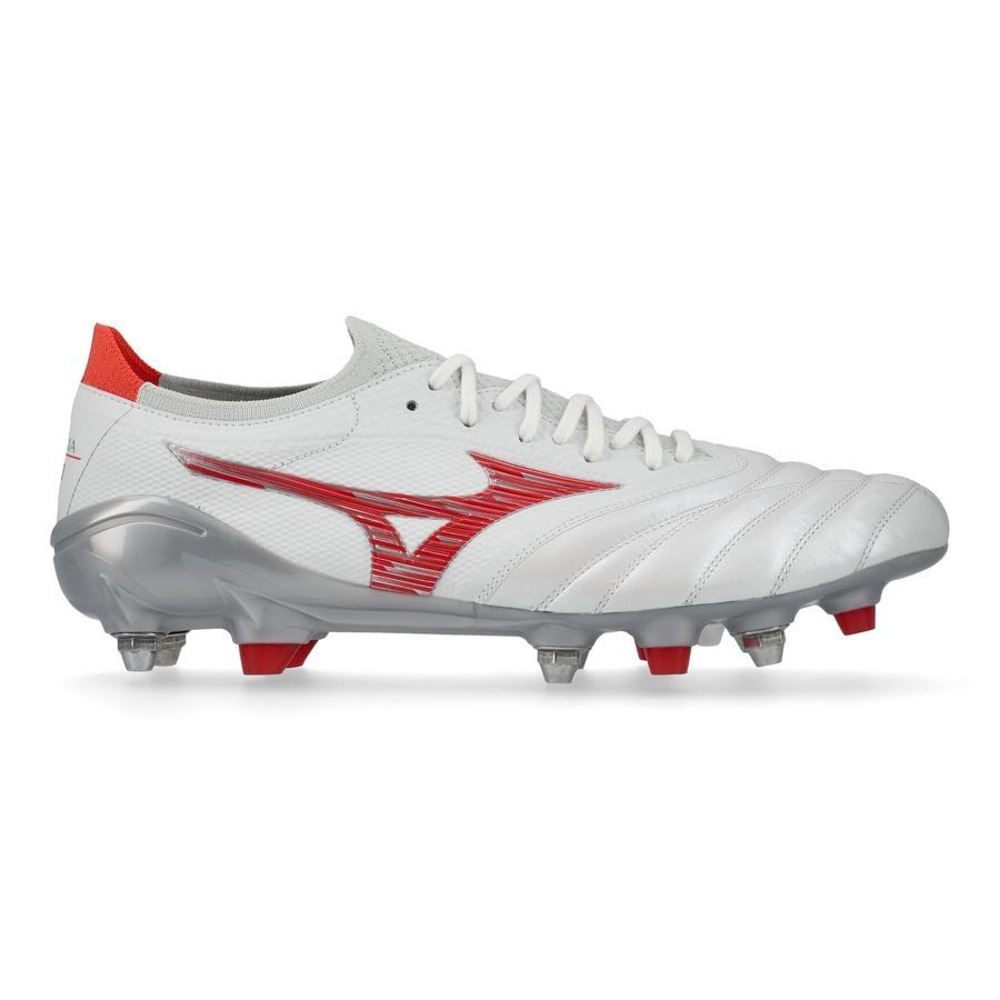 Mizuno Morelia Neo IV Beta Made in Japan SG Charge - Blanc/Radiant Red