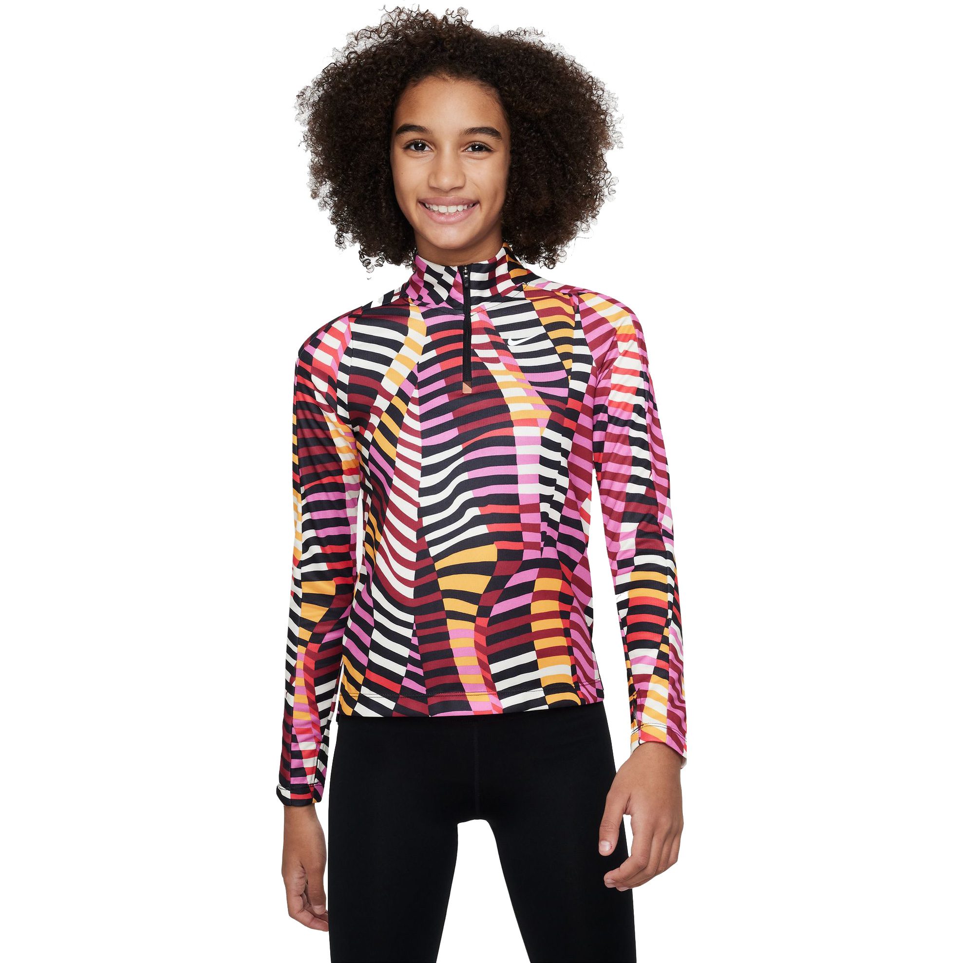 Nike Dri-Fit Lauf-Longsleeve Mädchen playful pink