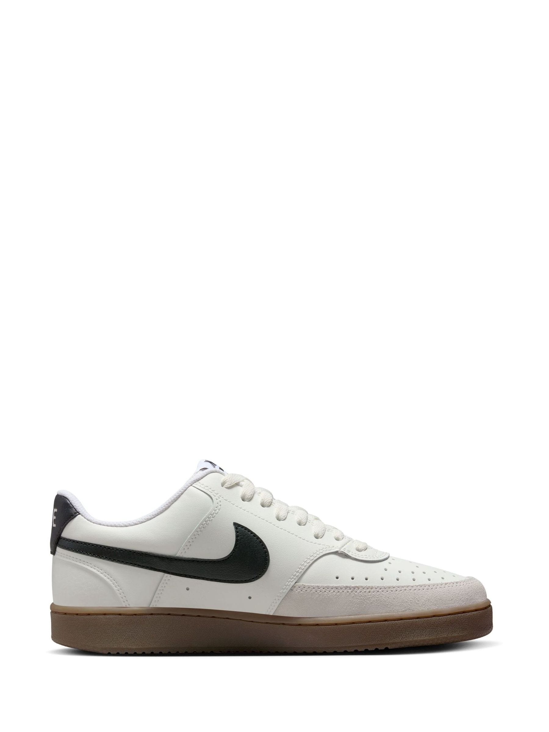 Bruin/wit - Nike Court Vision lage sneakers