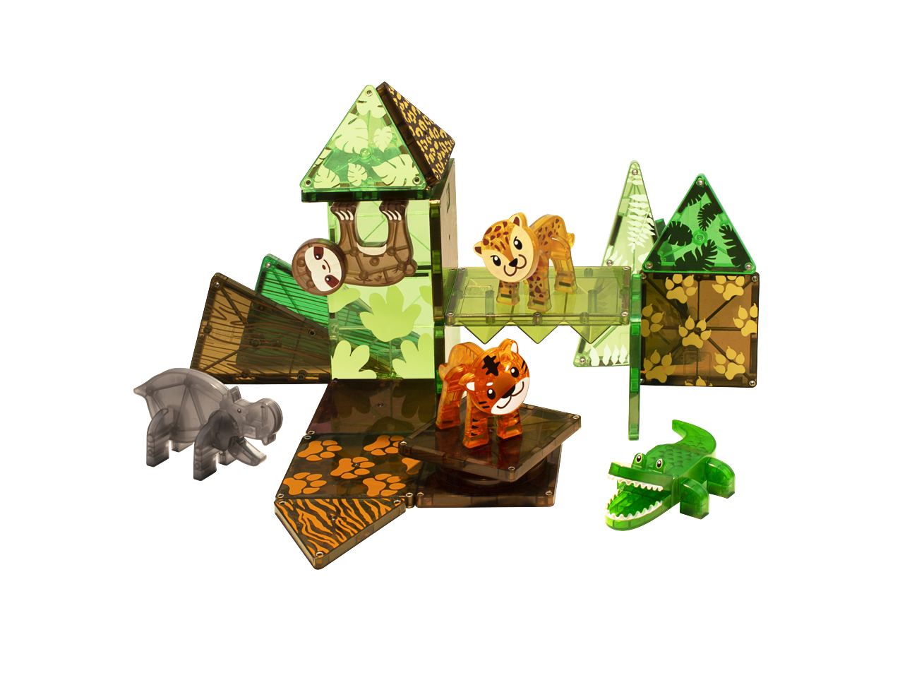 Magna-Tiles - Jungledyr 25 stk dele