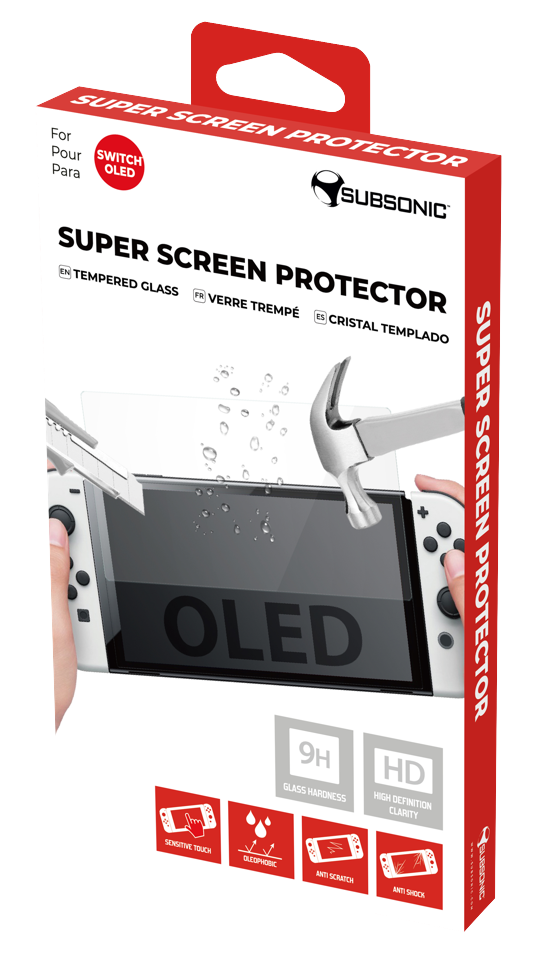Subsonic Switch Oled Super Screen Protector - Tempered Glass 9H Hd