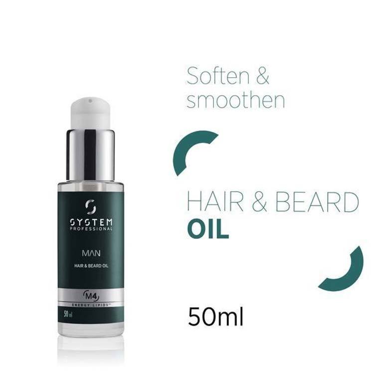 System Professional Man Hair & Beard Oil 50ml