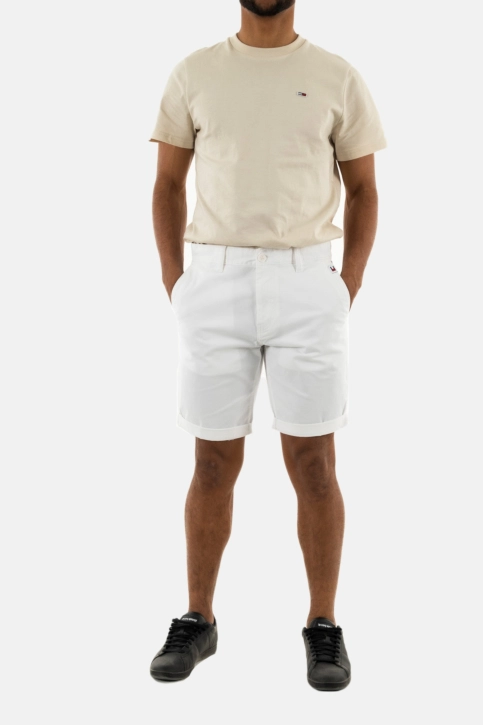 Shorts bermudas tommy jeans scanton ybr white