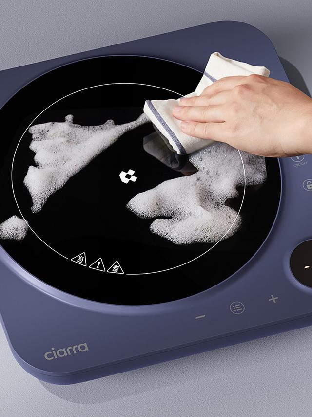 ciarra Tragbare Induktionskochplatte mit 4h Timer, 2000 W