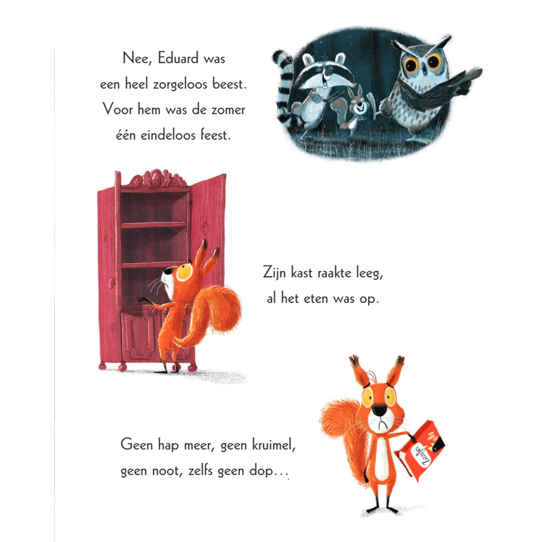 uitgeverij gottmer kartonboek twee vechtende eekhoorntjes