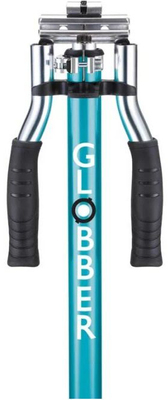 Globber Flow Element Lights Chrome Finish Sparkesykkel, Aqua Blue