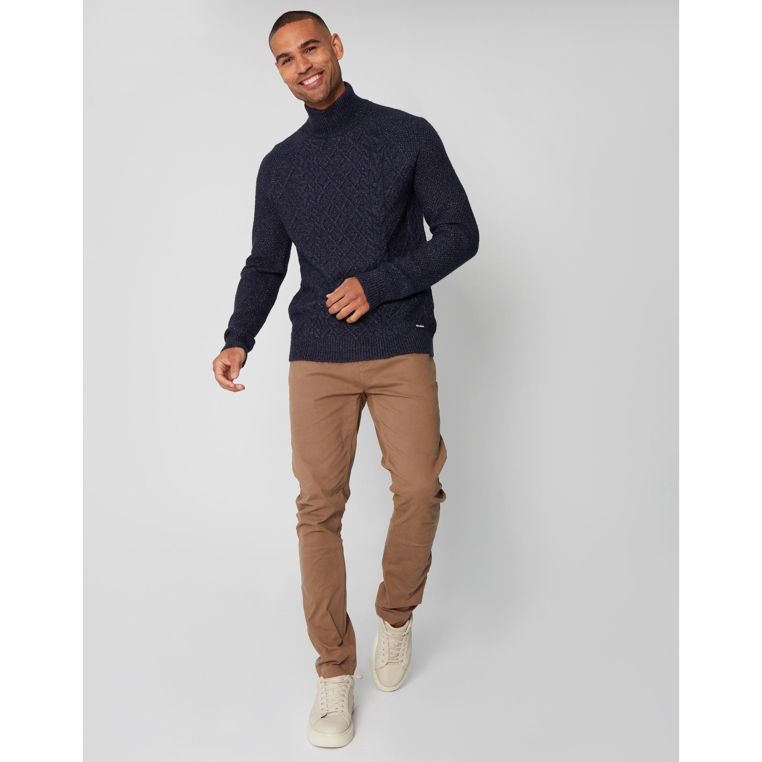Threadbare TB Ayres Cable Knit Jumper Mens