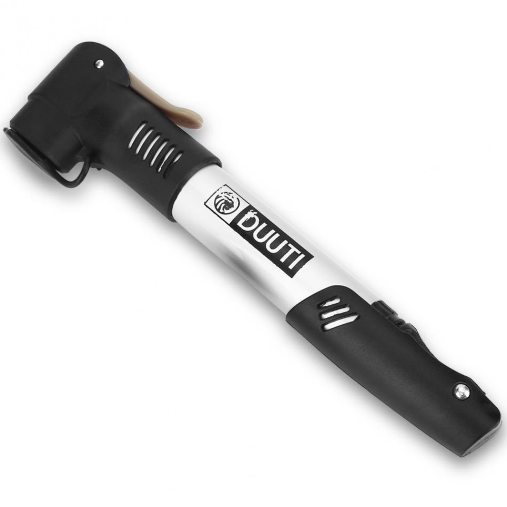 Fahrrad Velo Mini Luftpumpe Presta / Schrader Wendeventil   Montagevorrichtung - Schwarz