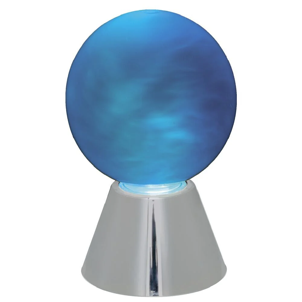 Lampe ronde effet fumée Ø11xH17cm