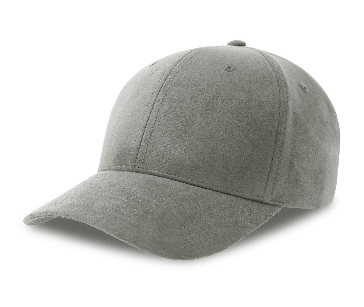 ATLANTIS HEADWEAR AT287 - Casquette 6 pans mid visor faux suède