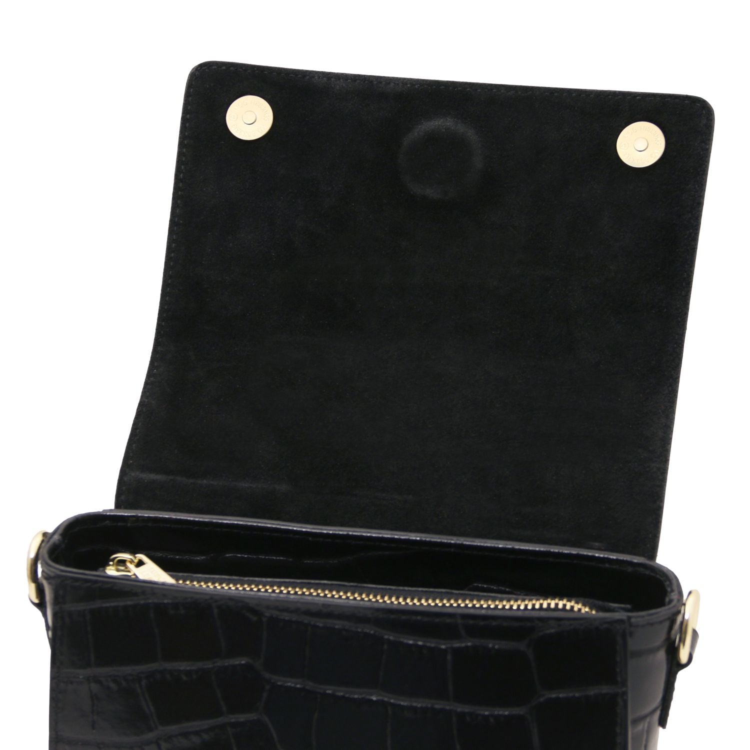 TL142503 – Croque – Croc print leren Handtas