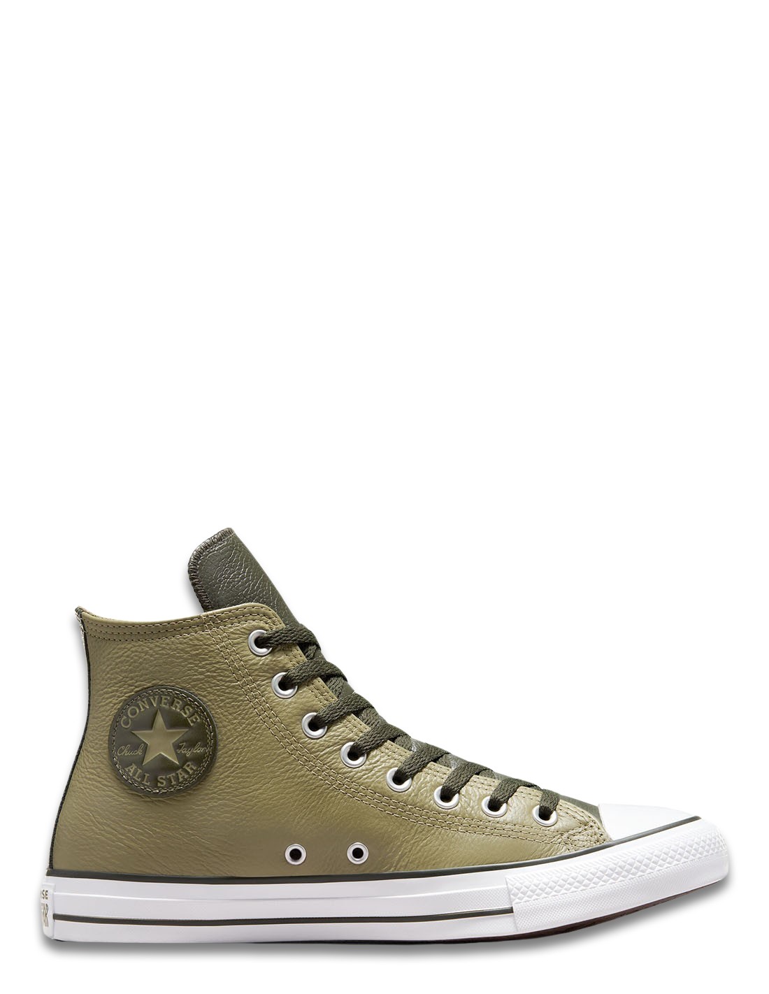 converse Sneakers Montantes Homme Ctas Hi Kaki Cuir