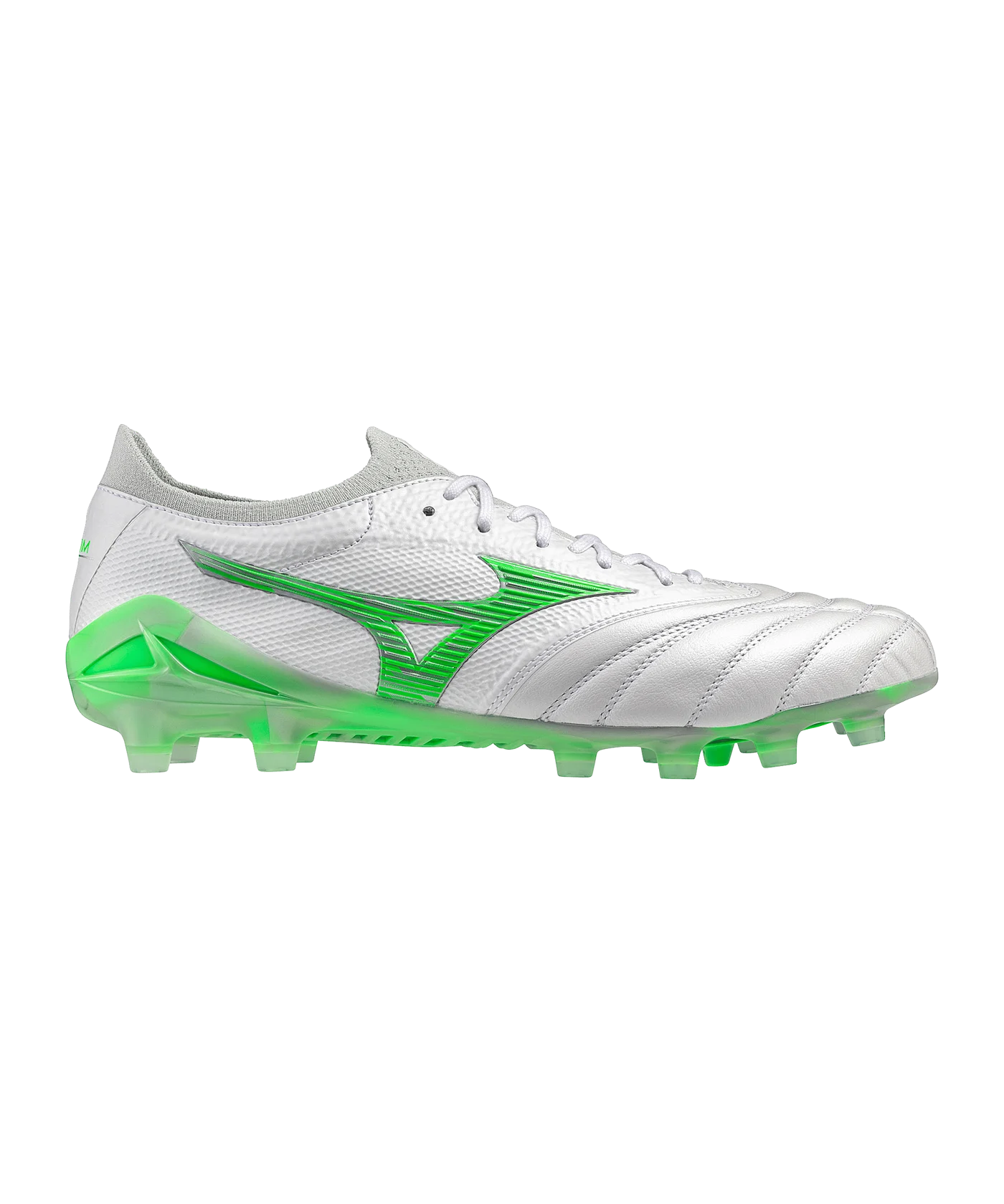 Mizuno Morelia Neo Beta Made in Japan FG Frontier Weiss Grün F37