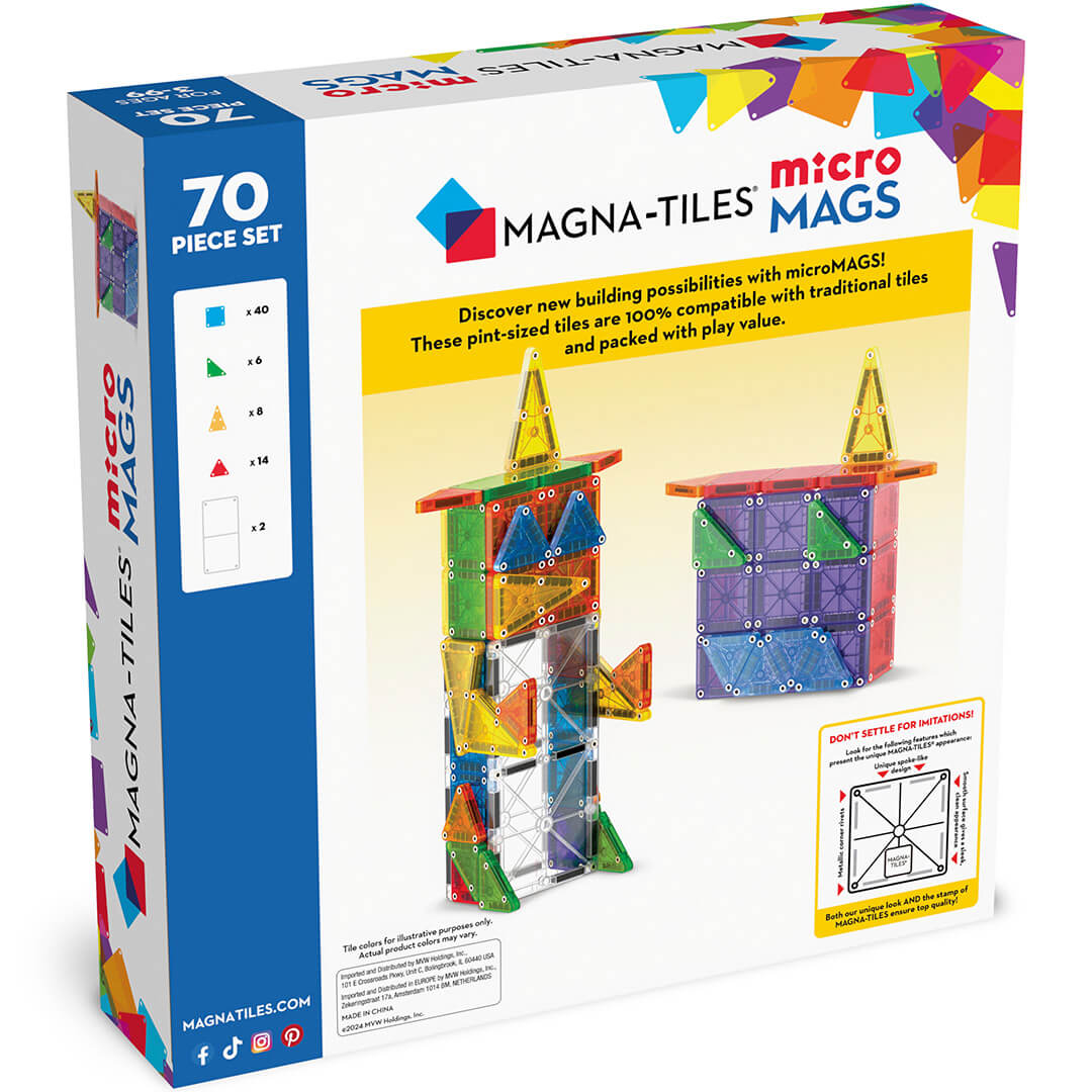 Magna-tiles magnetische tegels micromags