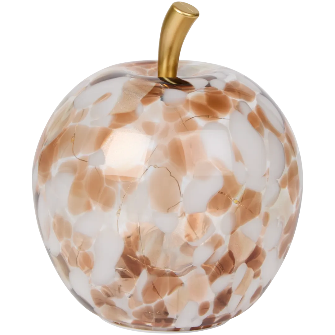 Pomme en verre avec LED