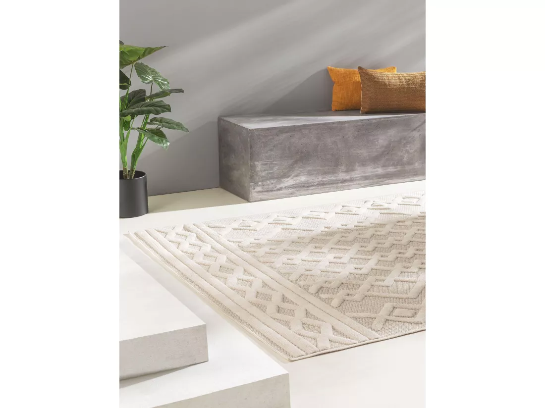Tapis d'extérieur & intérieur Bonte Crème 160x230 cm