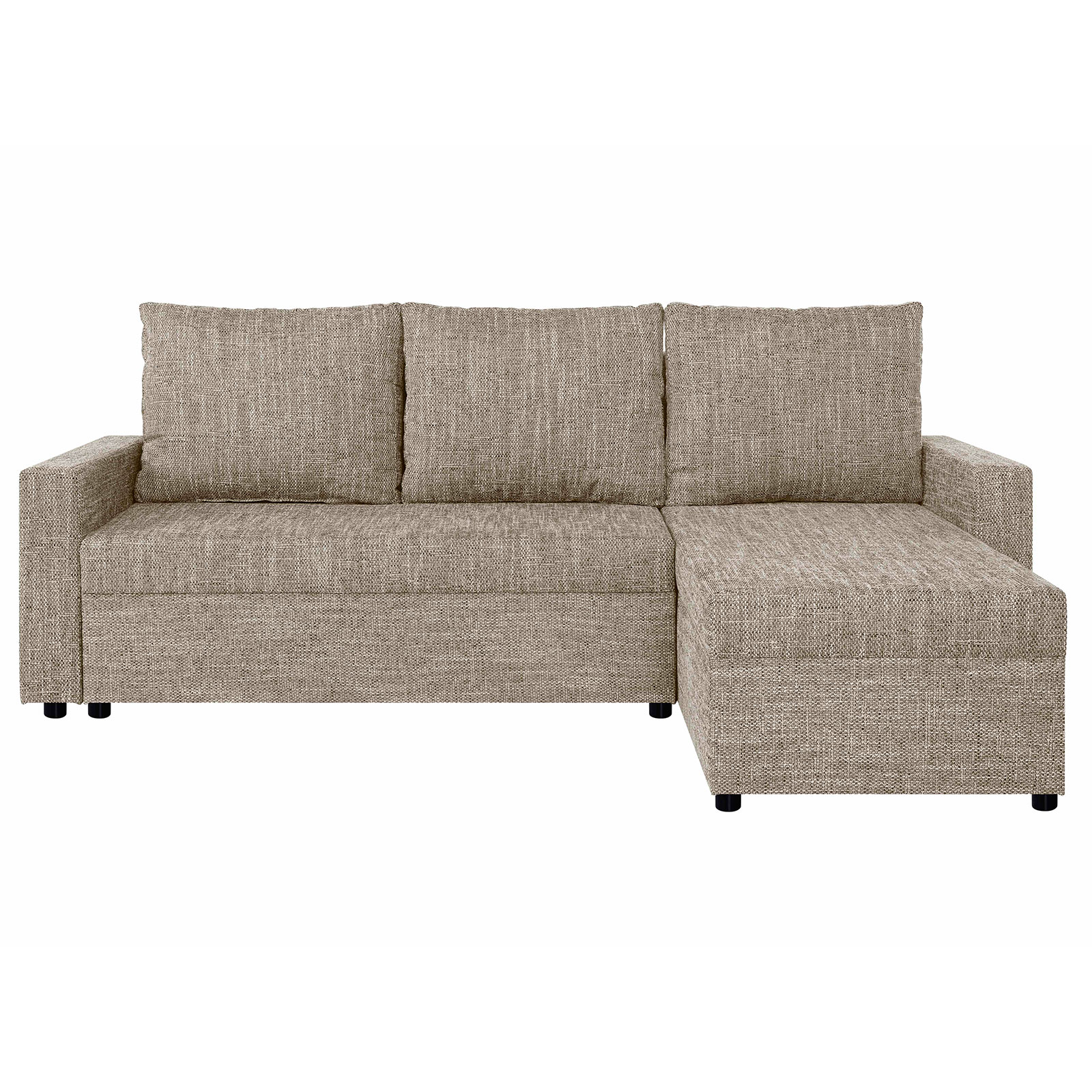 Ecksofa - cappuccino - Liegefunktion