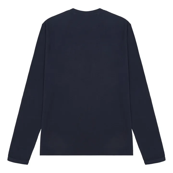 NN. 07 T-shirt Manches Longues Clive 3323 | Bleu marine