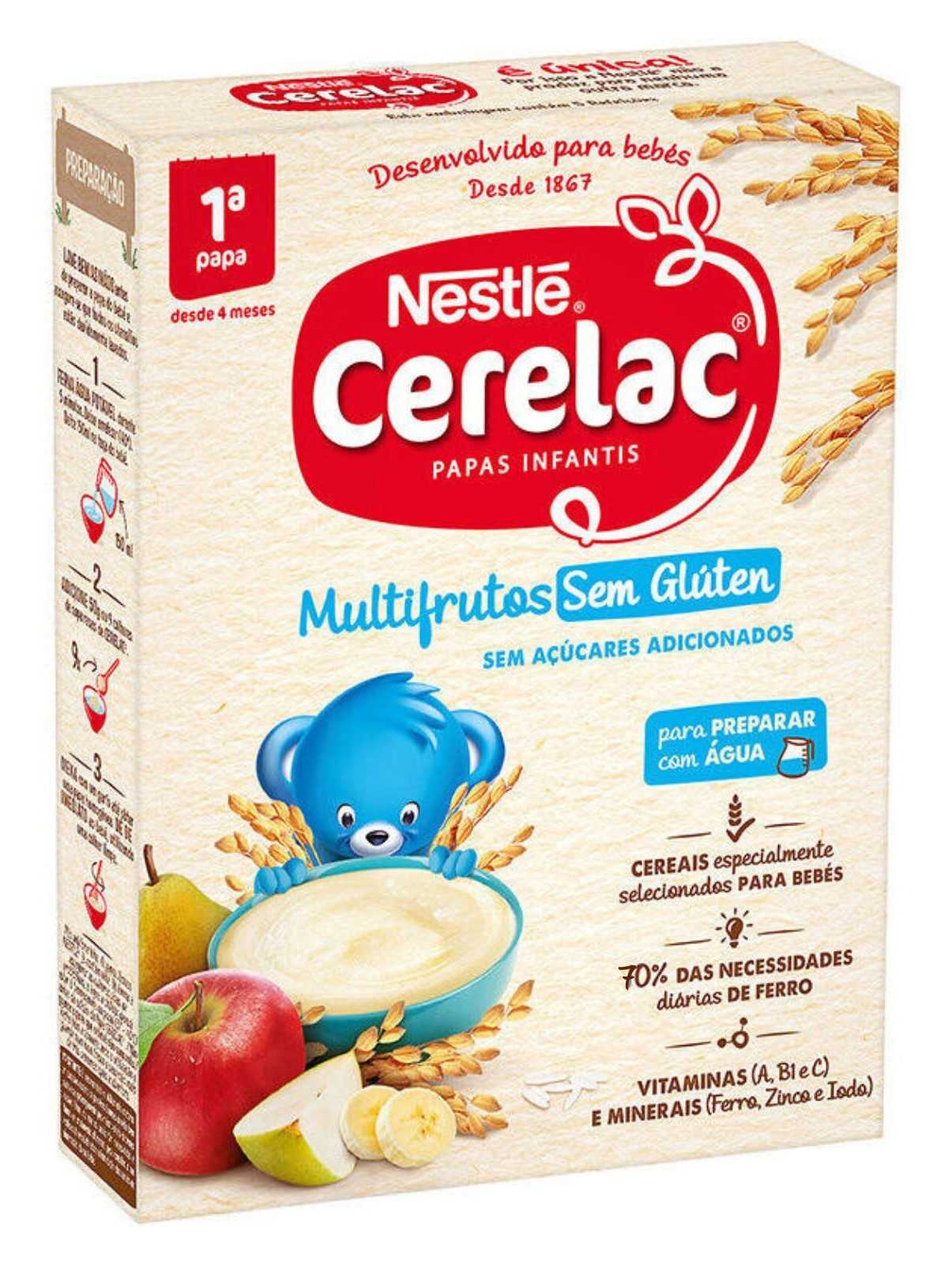 Cerelac Multifrutas para Bebê Sem Glúten 250g
