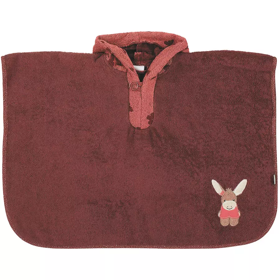 Sterntaler Badeponcho Emmily dunkelrot