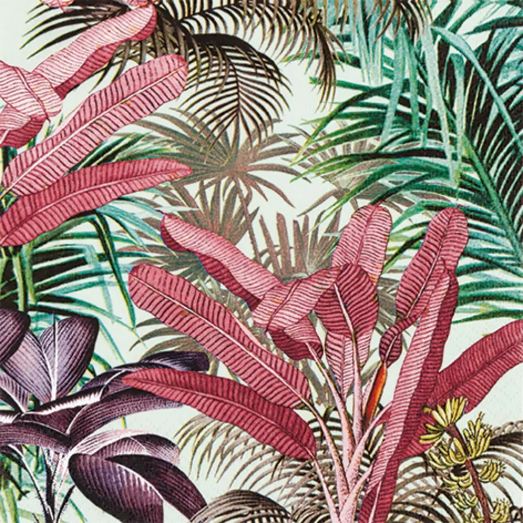 Serviette Tropical Plants 20tlg.