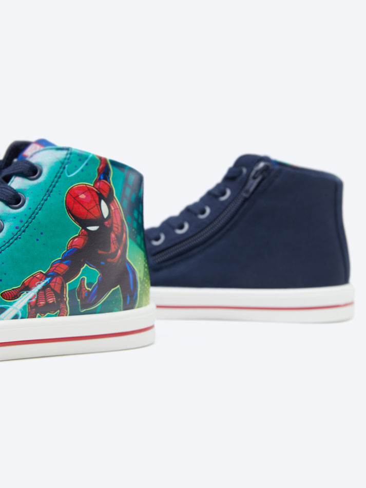 Tênis Bota Homem-Aranha Marvel - Azul Marinho