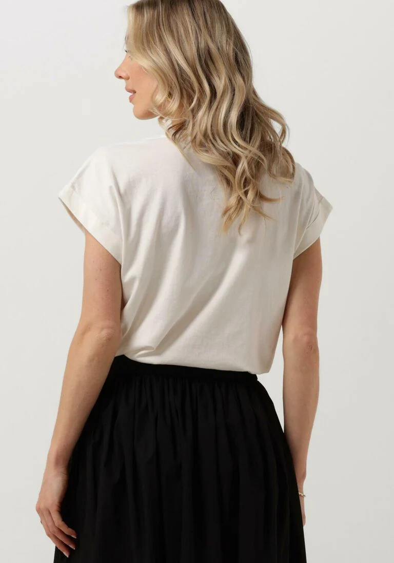 TWINSET MILANO ecru twinset milano t-shirt knitted t-shirt