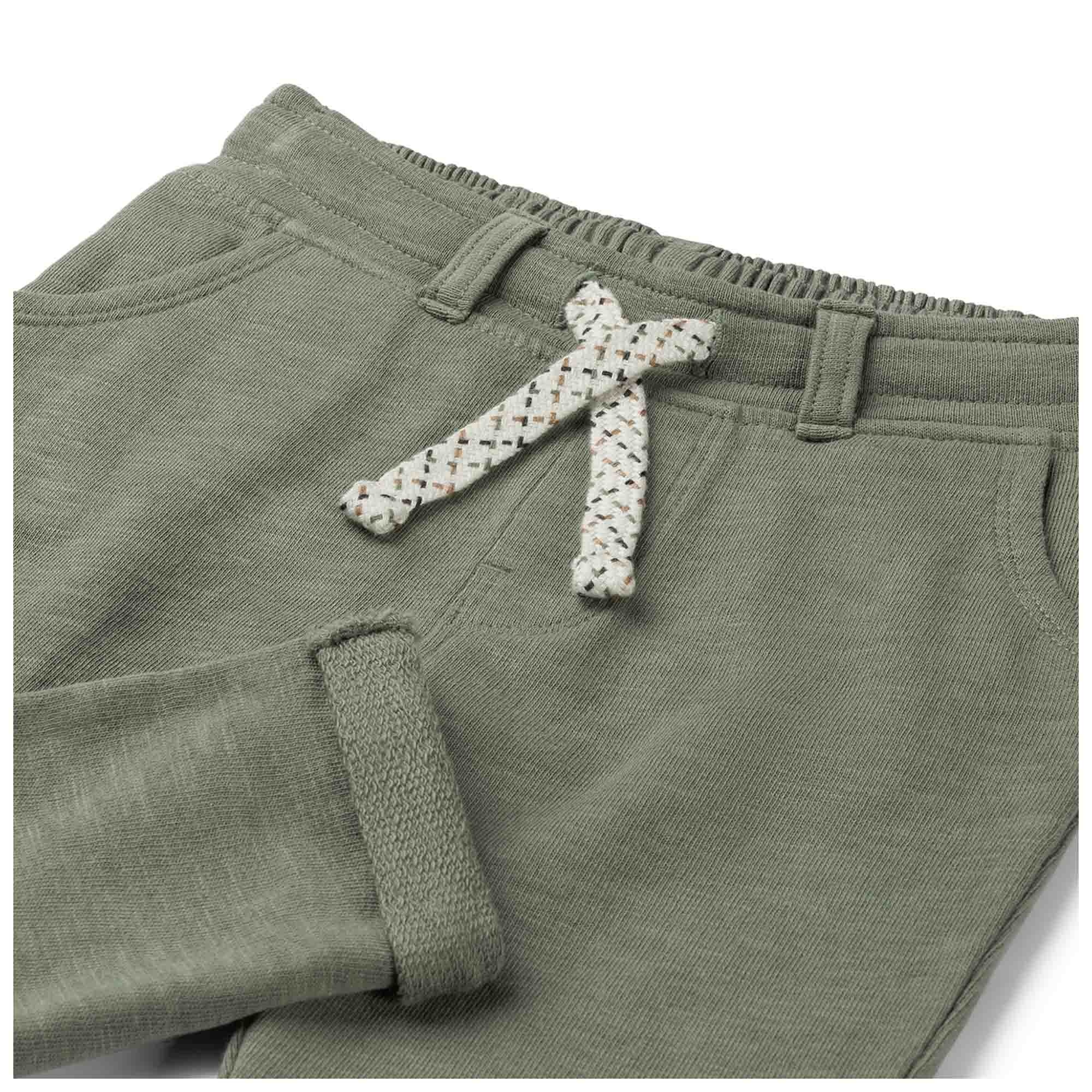 Prénatal baby broek  effen groen
