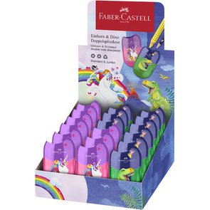FABER-CASTELL Taille-crayon 'Dino/Licorne', en présentoir