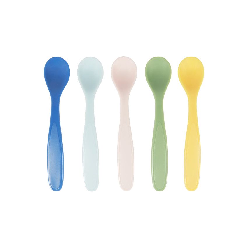 Lot de 5 cuillères souples - Ecru