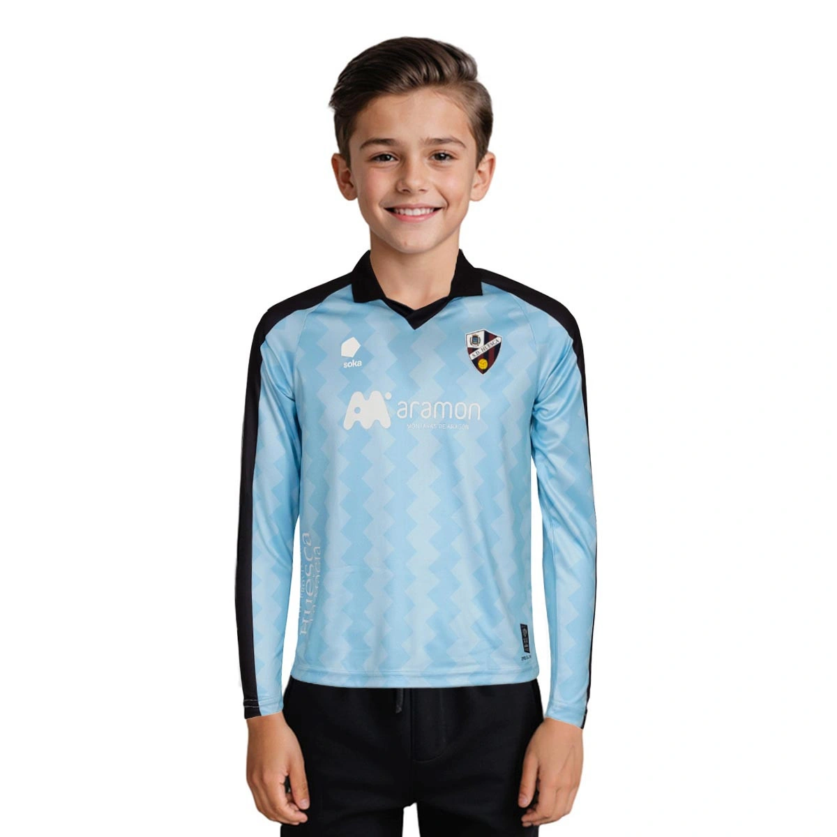 Camisola Soka Sociedad Deportiva Huesca Primeiro Equipamento Guarda-redes 2025-2026 Criança