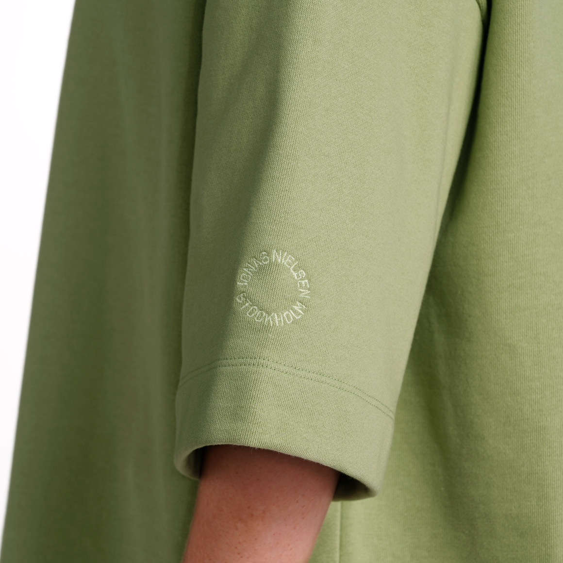 Jonas Nielsen Damen Sweatkleid mit Kurzarm hellgrün