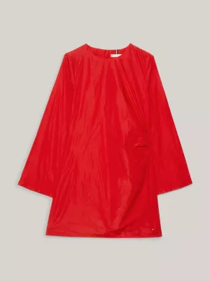 Vestido curto de tafetá festivo Tommy Hilfiger x