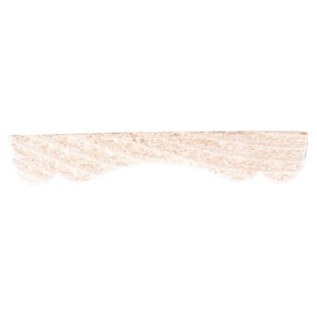 Decorlijst grenen wit gelakt 8x46mm 270cm