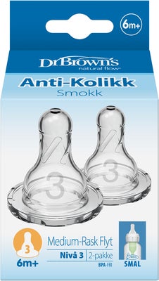 Dr Brown's Option+ Smal Hals Tut 6m+