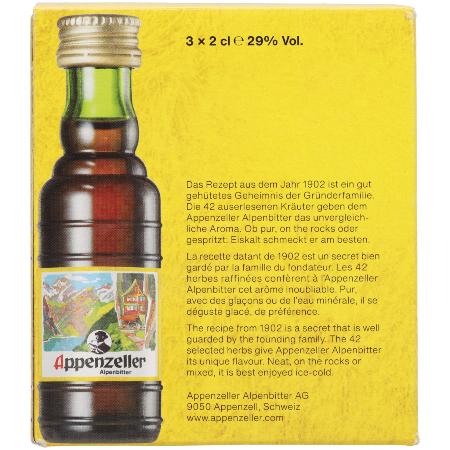 Appenzeller Alpenbitter 3x2cl -6cl