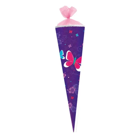 Herlitz Schultüte Schmetterlinge, eckig, 85 cm