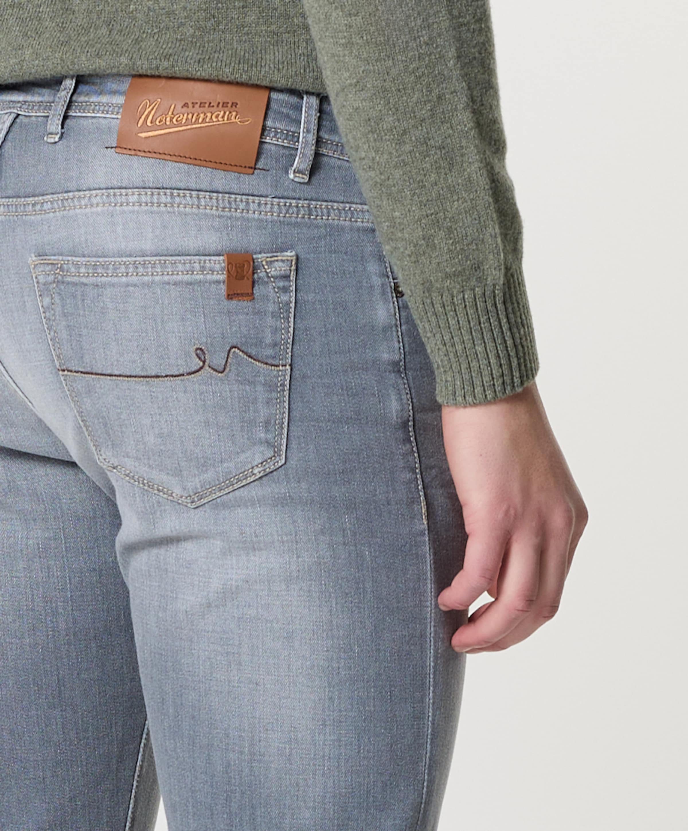 Atelier Noterman heren jeans grijs